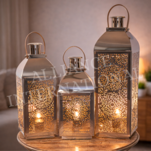 handcrafted rattan & metal decorative table lamp with warm ambient light