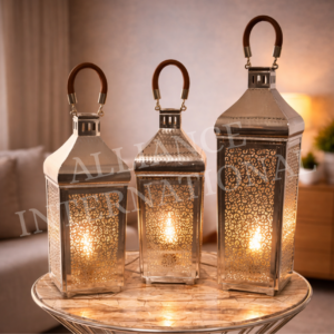 handcrafted rattan & metal decorative table lamp with warm ambient light