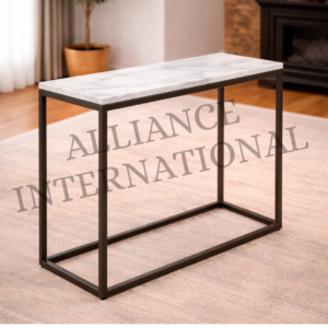 handcrafted geometric pattern metal nesting console table set of 3