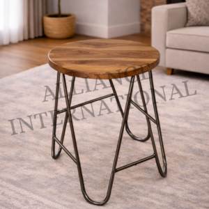 luxury copper finish metal side table / accent table